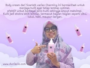 Scarlett Bodycare: Review Charming Body Lotion, Body Cream, dan Body Serum